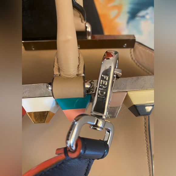 Fendi Blue / Multi Colored studded Bag Strap.Strap You. - Picture 4 of 12